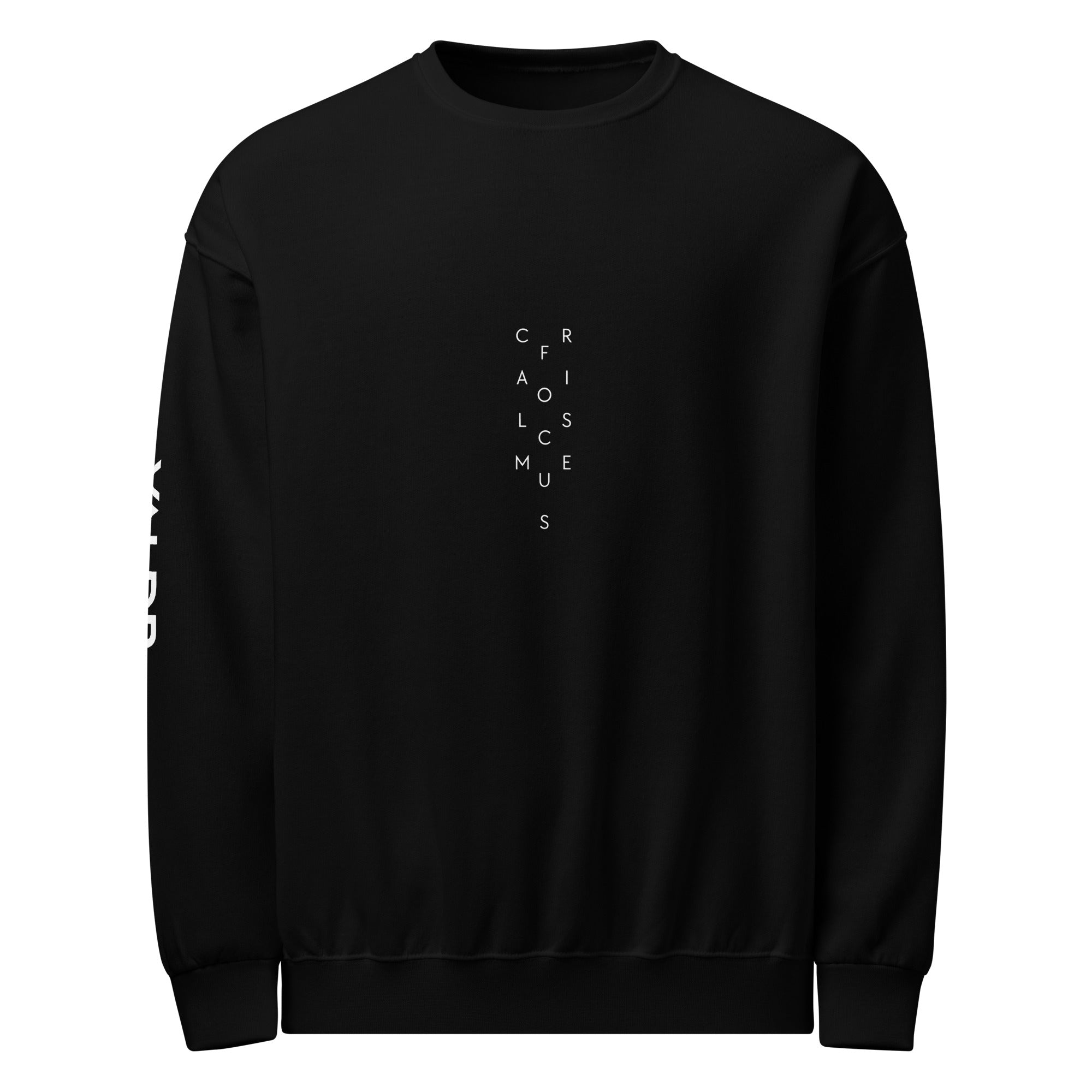 CALM.FOCUS.RISE Dark Sweatshirt – Valdr Active Wear