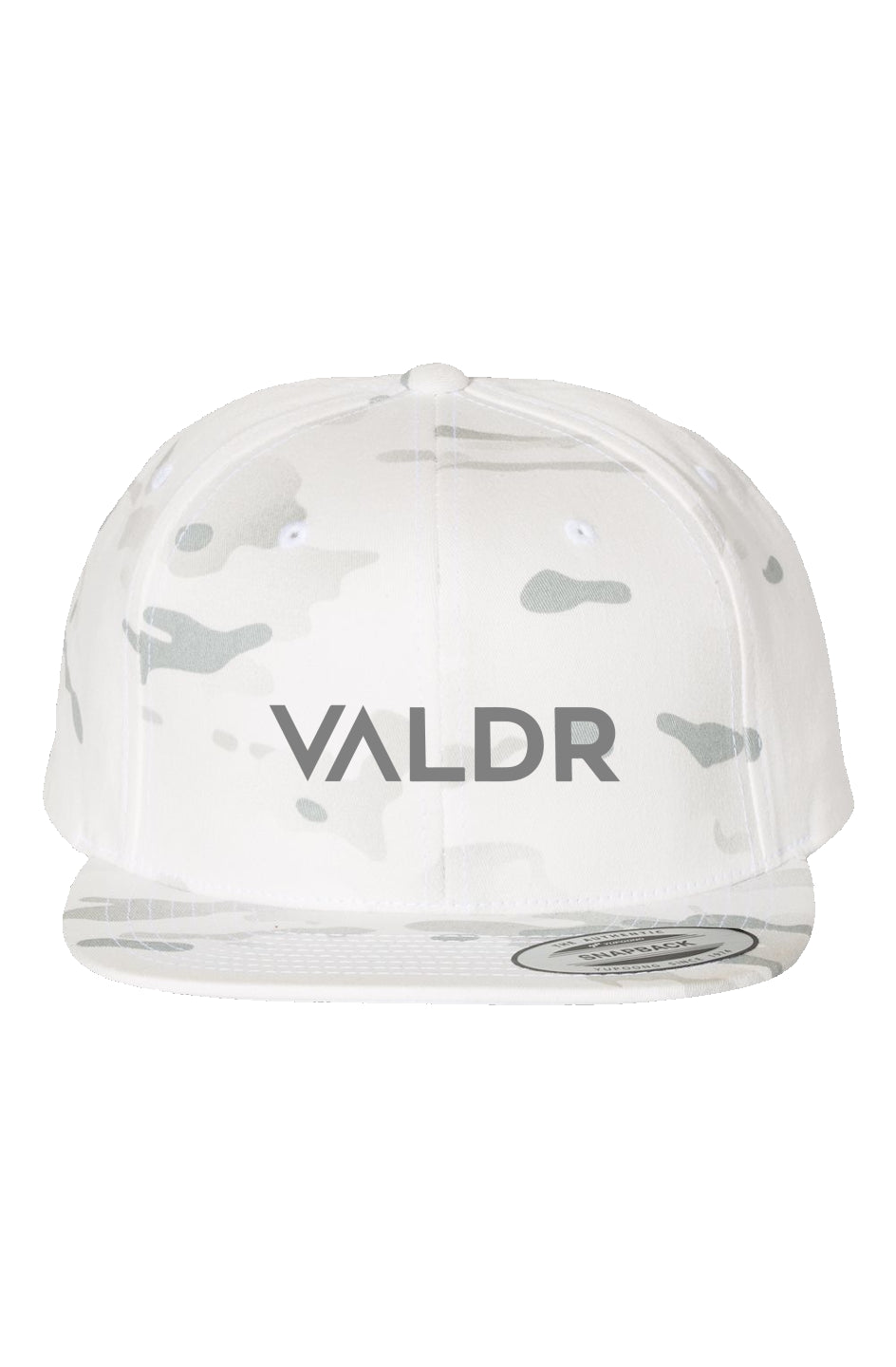 Alpine White Camo Snapback