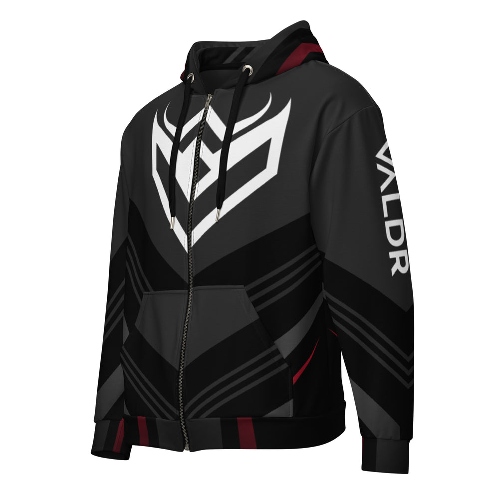 Valdr Emblem zip up hoodie UNISEX